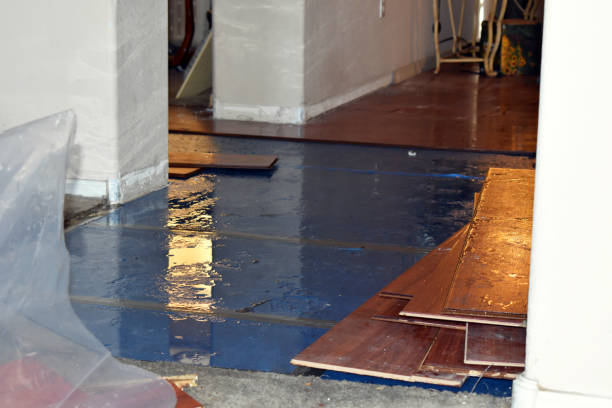 Professional Water Damage Restoration technician working in Montrose, CA